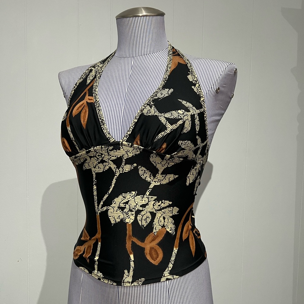 Patterned Tankini Bathing Suit Top